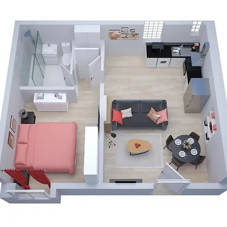 Apartman Centre-ville - Fibre - Netflix - T2 Le Rieffel *